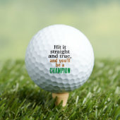 Balles De Golf Citation de Champion Ball | Gravures d'impressions (T-shirt Insitu)