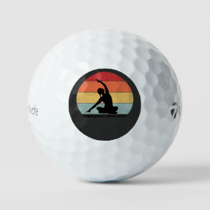 Balles De Golf Citation de yoga pour inhaler la paix et exhaler l