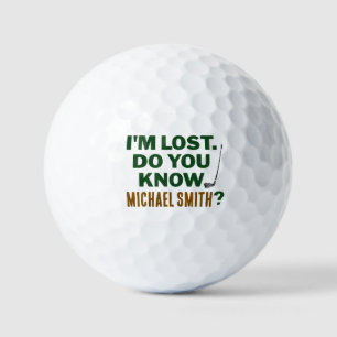 Balles De Golf Citation d'humour de golf perdu avec conception de