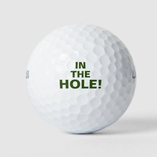 Balles De Golf Citation Drôle Dans Le Trou (Devant)