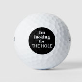 Balles De Golf Citation drôle pour trou (Devant)