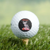 Balles De Golf Citation Rétro Chat Heureux – Routine & Amour (T-shirt Insitu)