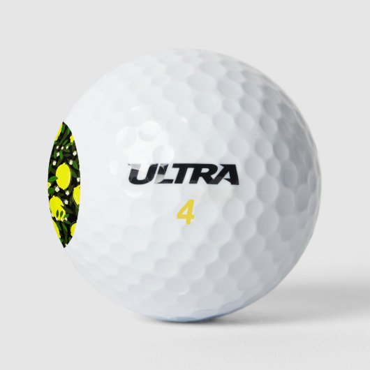 Balles De Golf citrons noirs (Logo)