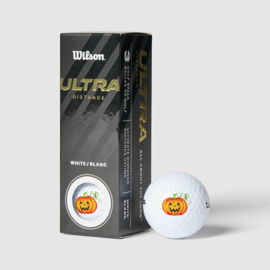 Balles De Golf Citrouille (Emballage)