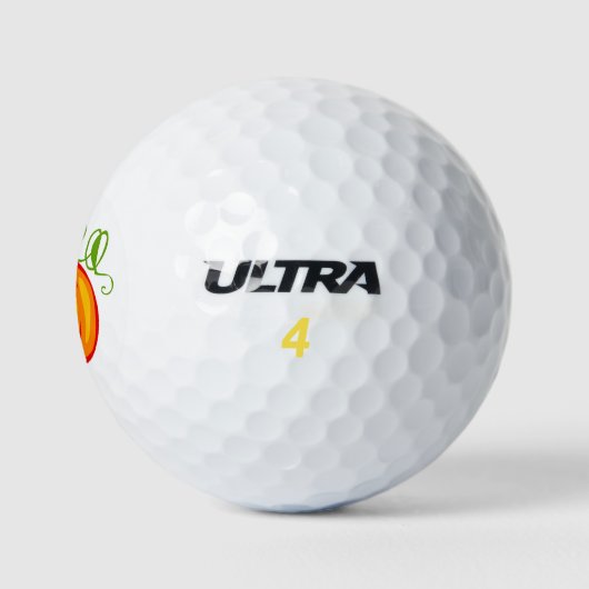 Balles De Golf Citrouille (Logo)