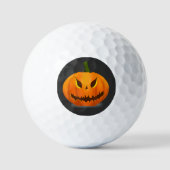 Balles De Golf Citrouille effrayant Jack O'Lantern (Recto)