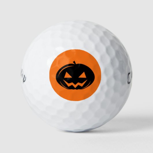 Balles De Golf Citrouille noir (Devant)