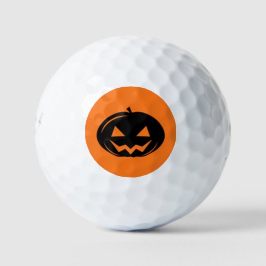 Balles De Golf Citrouille noir (Devant)