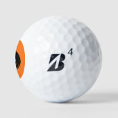 Balles De Golf Citrouille noir (Logo)