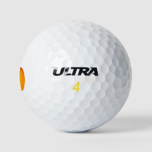 Balles De Golf Citrouille orange (Logo)