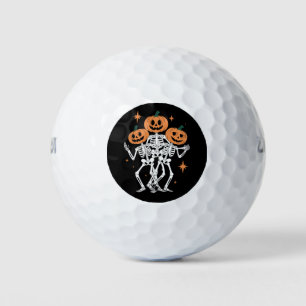 Balles De Golf Citrouille Squelette Halloween Citrouille Saison S