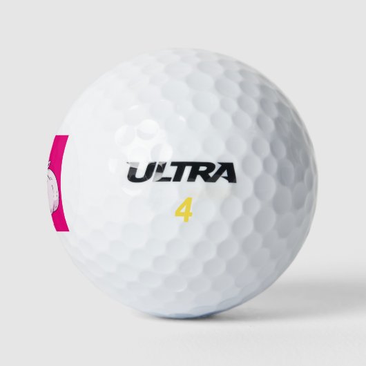 Balles De Golf Citrouille Unicorn (Logo)