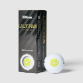 Balles De Golf Citrus Fruit Lemon Golf Balls (Emballage)