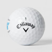 Balles De Golf Clair bleu classique Varsity Graduate Class Cadeau (Logo)