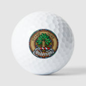 Balles De Golf Clan Anderson Crest sur Tartan (Recto)