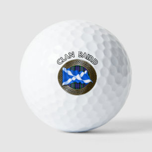 Balles De Golf Clan Baird Tartan Knot & Drapeau