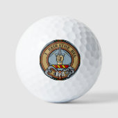 Balles De Golf Clan Bell Crest sur Tartan (Recto)