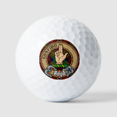 Balles De Golf Clan Boyd Crest sur Tartan (Recto)