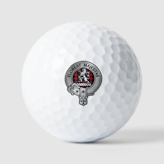 Balles De Golf Clan Brown Crest & Tartan (Recto)