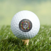 Balles De Golf Clan Buchanan Crest & Tartan Knot (T-shirt Insitu)