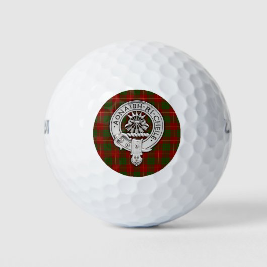 Balles De Golf Clan Cameron Crest & Tartan (Devant)
