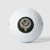 Balles De Golf Clan Campbell Crest & Tartan (Devant)