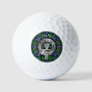 Balles De Golf Clan Donnachaidh /Robertson Crest & Hunting Tartan