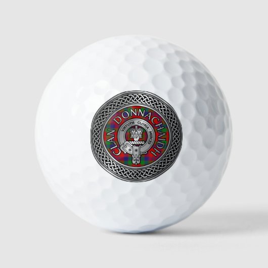 Balles De Golf Clan Donnachaidh | Robertson Crest & Tartan Knot (Recto)
