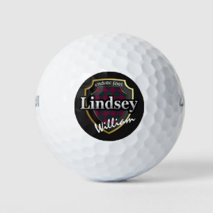 Balles De Golf Clan écossais Lindsey Personnalisez votre nom