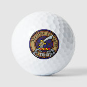 Balles De Golf Clan Elliot Crest sur Tartan moderne (Recto)