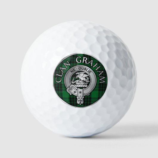 Balles De Golf Clan Graham Crest & Tartan (Recto)