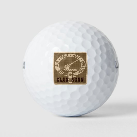 Balles De Golf Clan Gunn Sepia (Devant)