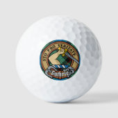 Balles De Golf Clan Guthrie Crest sur Tartan (Recto)