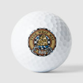Balles De Golf Clan Haig Crest over Check Tartan (Recto)
