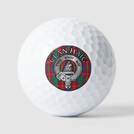 Balles De Golf Clan Haig Crest & Tartan (Recto)