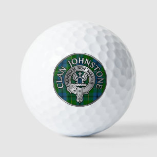 Balles De Golf Clan Johnstone Crest & Tartan Knot