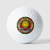 Balles De Golf Clan Kerr Crest sur Tartan (Recto)