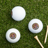 Balles De Golf Clan MacDougall Crest sur Tartan (Herbe in situ)