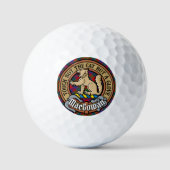 Balles De Golf Clan MacGowan Crest sur Tartan (Recto)
