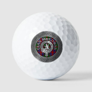 Balles De Golf Clan MacGowan Crest & Tartan Knot
