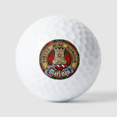 Balles De Golf Clan MacLean Crest sur Tartan (Recto)