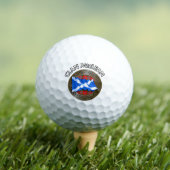 Balles De Golf Clan MacLean Tartan Knot & Drapeau (T-shirt Insitu)