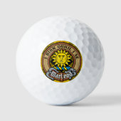 Balles De Golf Clan MacLeod de Lewis Crest sur Tartan (Recto)