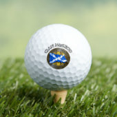 Balles De Golf Clan MacLeod Tartan Knot & Drapeau (T-shirt Insitu)