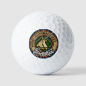 Balles De Golf Clan MacMillan Crest sur la chasse Tartan (Recto)