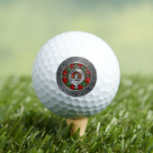 Balles De Golf Clan MacPhail Crest & Tartan Knot (T-shirt Insitu)