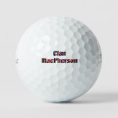Balles De Golf Clan Macpherson Tartan Nom, Balls De Golf (Recto)