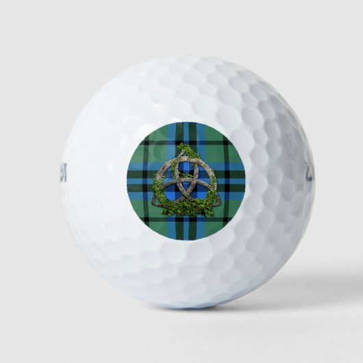 Balles De Golf Clan Marshall Tartan Celtic Trinity (Devant)
