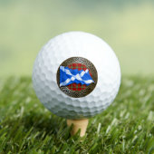 Balles De Golf Clan Morrison Tartan Knot & Drapeau (T-shirt Insitu)