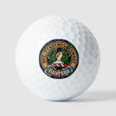 Balles De Golf Clan Paterson Crest sur Tartan (Recto)